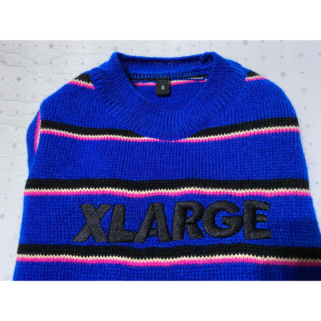 XLARGE(エクストララージ)のエクストララージ XLARGE ボーダー ニット S ブルー 青 黒 ピンク その他のペット用品(犬)の商品写真