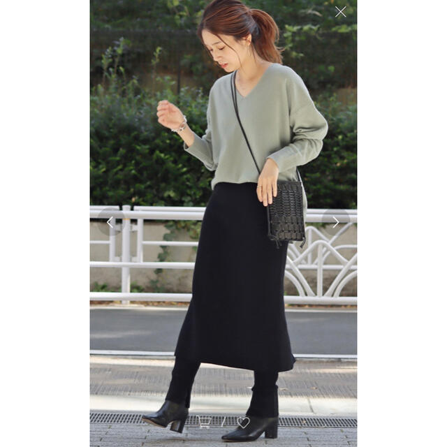 豪華 ウォッシャブルウールレギンス付きスカート