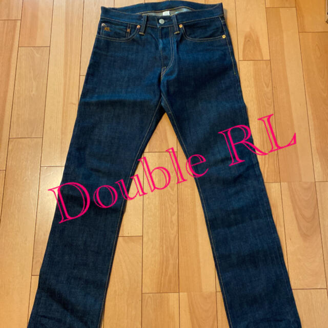 【極美品】Double RL 米国製 スリムフィットセルビッジ ジーンズ