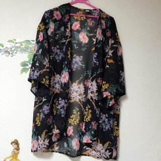 エイチアンドエム(H&M)の花柄ガウン(カーディガン)