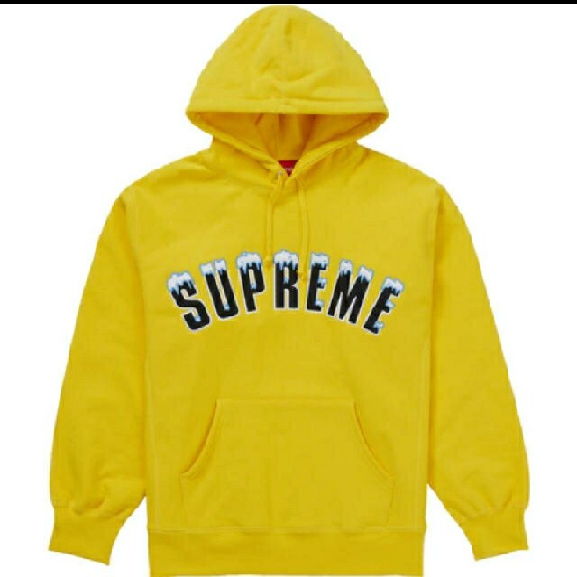 Supreme(シュプリーム)のicy arc logo hooded sweatshirts yellow メンズのトップス(パーカー)の商品写真