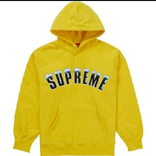 シュプリーム(Supreme)のicy arc logo hooded sweatshirts yellow(パーカー)