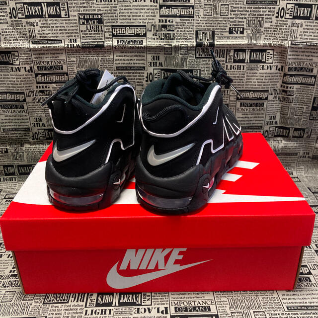 新品【24.5cm】NIKEエアモアアップテンポ　ブラック