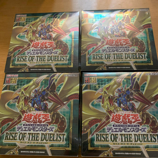 エンタメ/ホビーRISE OF THE DUELIST 初回版未開封BOX4セット