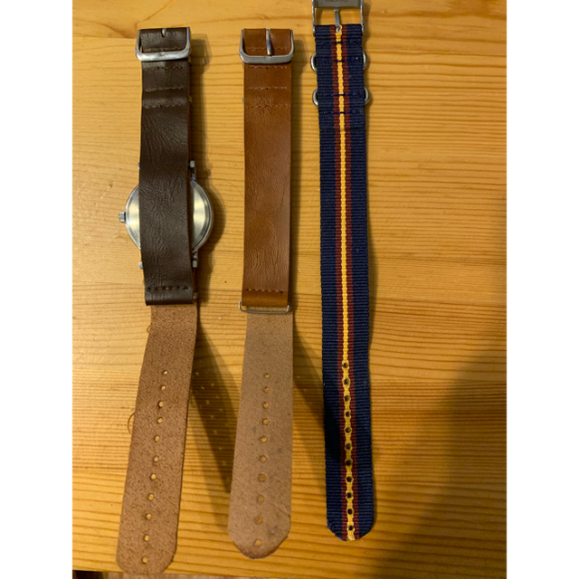 TIMEX(タイメックス)のTIMEX タイメックス　腕時計　替ベルト2本付　中古美品　値下げ メンズの時計(腕時計(アナログ))の商品写真