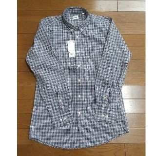 ユニクロ(UNIQLO)のユニクロ メンズ 長袖チェックシャツ タグ付き 新品(シャツ)