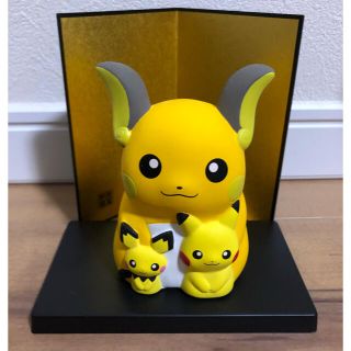 ポケモン(ポケモン)のポケモン 陶飾り ライチュウ ピカチュウ ピチュー(キャラクターグッズ)