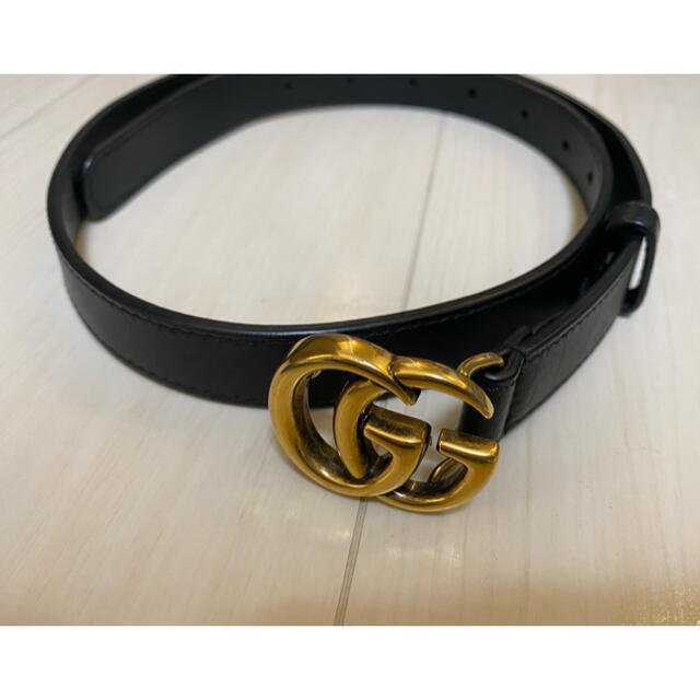 Gucci(グッチ)の確実正規品　GUCCI バックル　レザーベルト　 レディースのファッション小物(ベルト)の商品写真