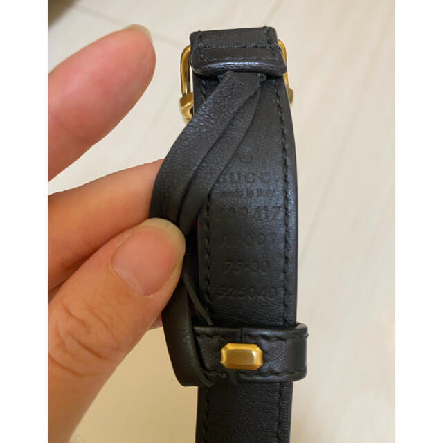 Gucci(グッチ)の確実正規品　GUCCI バックル　レザーベルト　 レディースのファッション小物(ベルト)の商品写真