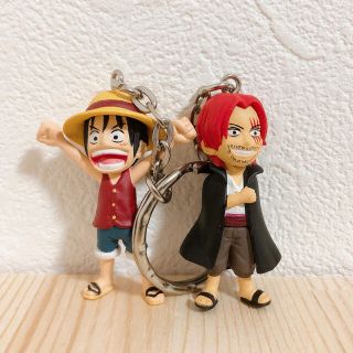 バンダイ(BANDAI)のルフィ　シャンクス　ツーピース　ワンピース　ONEPIECE キーホルダー(キーホルダー)