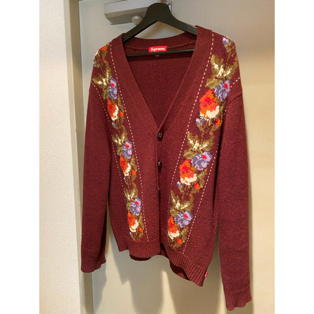 Supreme floral stripe cardigan カーディガン　L