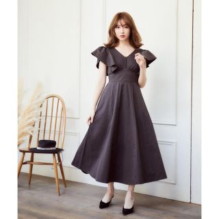 *美品* Her lip to Deep V Back Long Dress