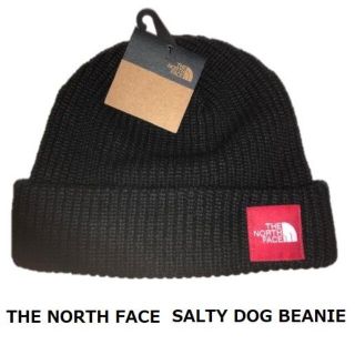 ザノースフェイス(THE NORTH FACE)のSALTY DOG BEANIE BK RED ROGO BOX(ニット帽/ビーニー)