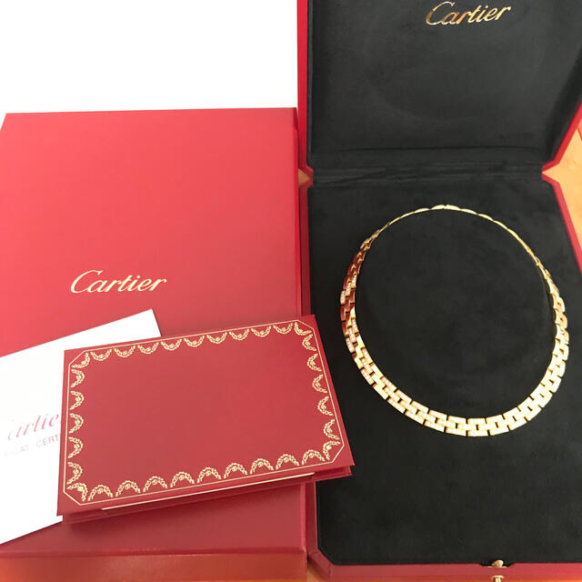 Cartier(カルティエ)のCartier   カルティエ　マイヨンパンテール　ハーフダイヤネックレス　 レディースのアクセサリー(ネックレス)の商品写真