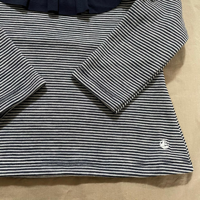 PETIT BATEAU(プチバトー)の＊ご専用＊新品未使用 プチバトー 長袖 カットソー  ウール&コットン  24m キッズ/ベビー/マタニティのキッズ服女の子用(90cm~)(Tシャツ/カットソー)の商品写真