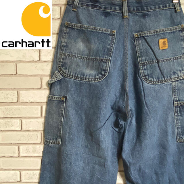 carhartt(カーハート)の90s 古着 カーハート メキシコ製 革タグ デニム ペインターパンツ メンズのパンツ(ペインターパンツ)の商品写真