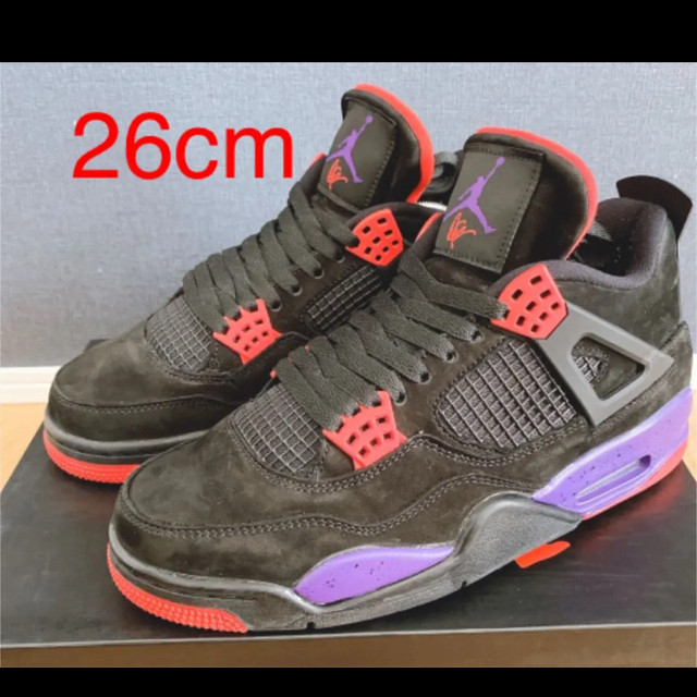 値下げJORDAN 4 RAPTORS DRAKE OVO ラプターズ 26cm