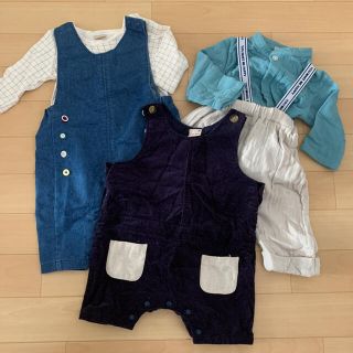 プティマイン(petit main)のプティマイン男の子ベビー服セット売り(ロンパース)