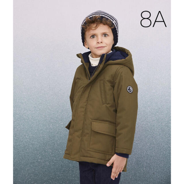 PETIT BATEAU(プチバトー)の新品未使用  プチバトー  フード付き  ジャケット  8ans キッズ/ベビー/マタニティのキッズ服男の子用(90cm~)(ジャケット/上着)の商品写真