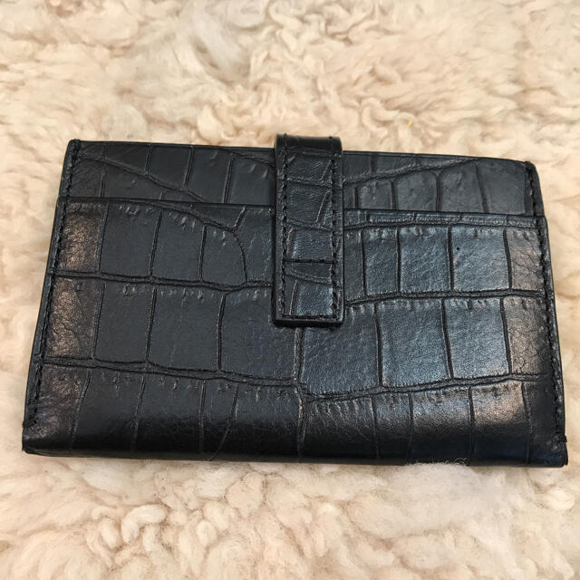 Saint Laurent(サンローラン)の☆美品☆サンローラン・パリ　カードケース　クロコ型押し レディースのファッション小物(名刺入れ/定期入れ)の商品写真