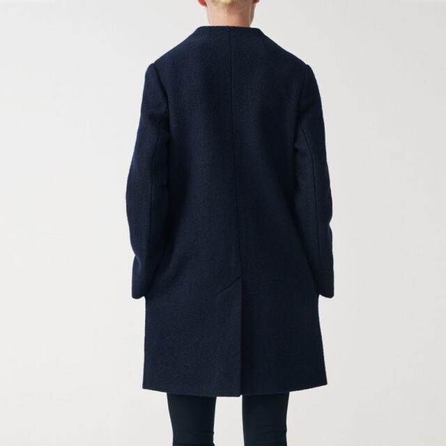 Cos コート　STAND COLLAR WOOL COAT ノーカラーコート