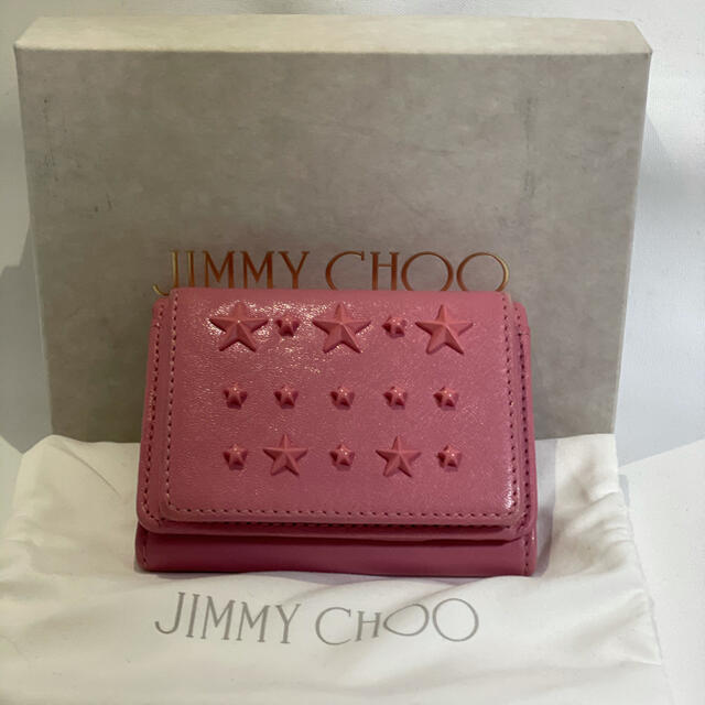 jimmy Choo ジミーチュウ ピンク 3つ折り財布財布