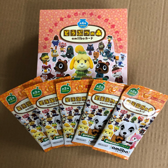 どうぶつの森amiiboカード第4弾 1ボックス+5パック 値打ち品 エンタメ
