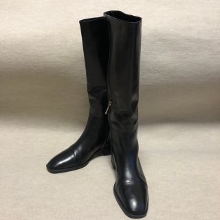 ザラ(ZARA)の【美品】 ZARA レザー ロングブーツ(ブーツ)