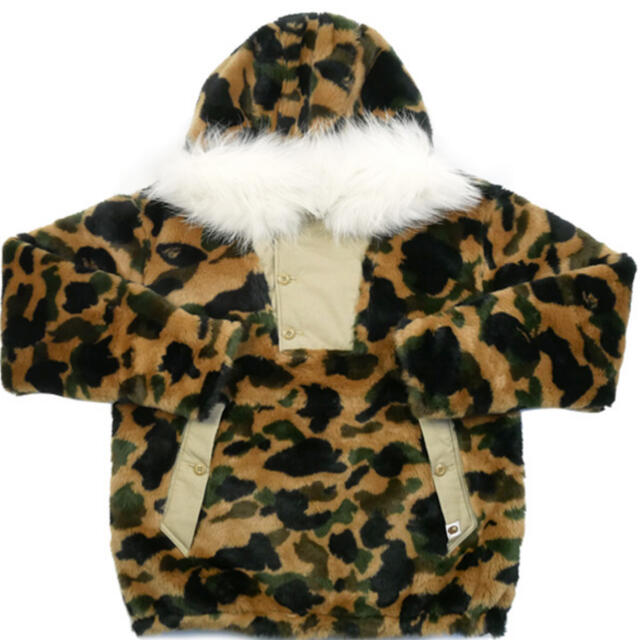 【希少】a bathing ape 1st camo green ボアパーカー