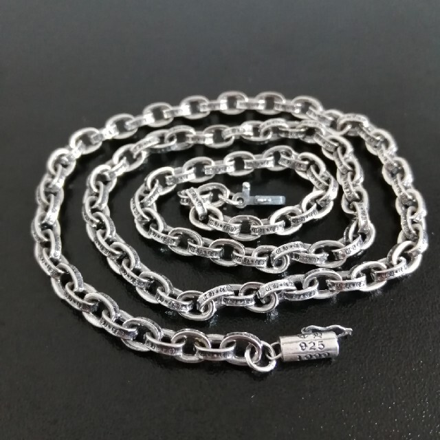 50cm シルバー925 ペーパーチェーンネックレス シルバーアクセサリー