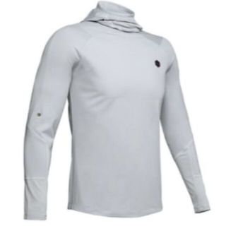 アンダーアーマー(UNDER ARMOUR)のラッシュ コールドギア フーディー 1345208 MGA/BLK AT メンズ(その他)