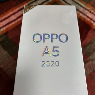 アンドロイド(ANDROID)のOPPO A5 2020 ブルー　新品未開封(スマートフォン本体)