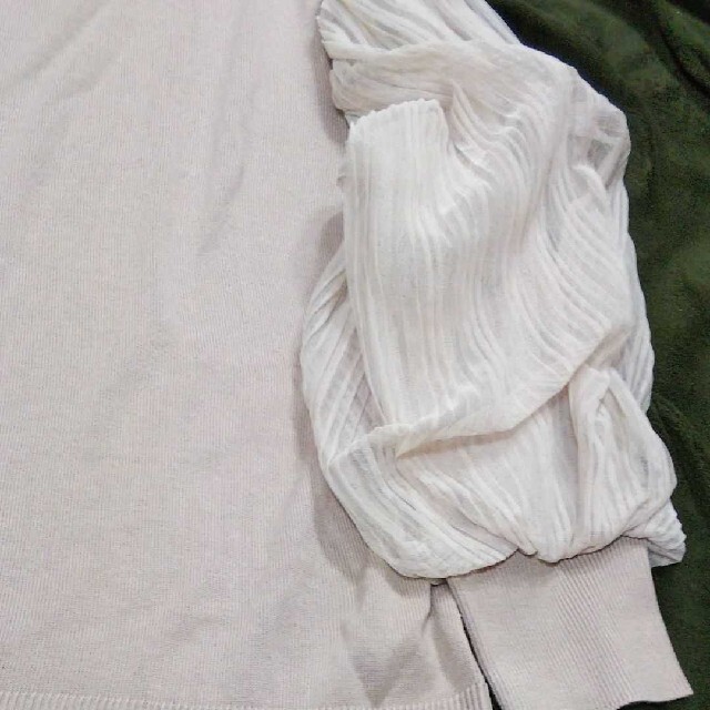 ビッグ袖ニット レディースのトップス(ニット/セーター)の商品写真