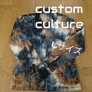 カスタムカルチャー(CUSTOM CULTURE)の値下げ❗カスタムカルチャー customculture ベロアシャツ Lサイズ(シャツ)
