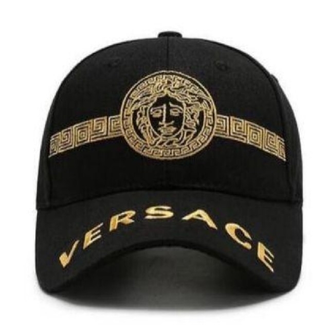 ヴェルサーチ ベルサーチ VERSACE キャップ 帽子 ニット帽 クロム メンズの帽子(キャップ)の商品写真