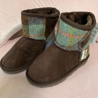 ハリスツイード(Harris Tweed)の新品タグ付きハリスキッズブーツ16cm (ブーツ)