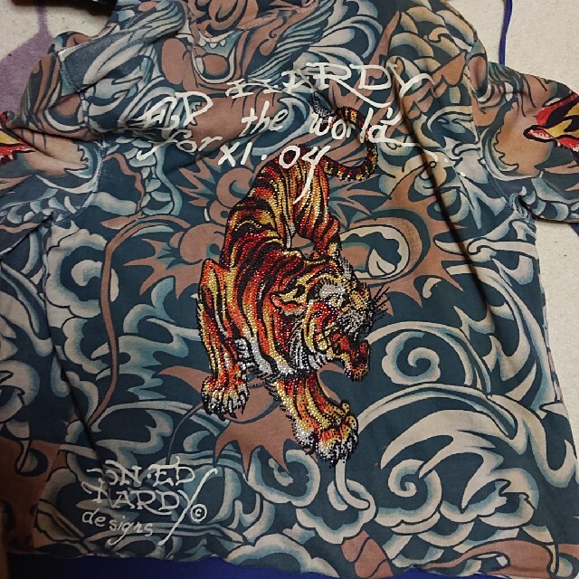 Ed Hardy(エドハーディー)の【frmjpn様専用】Ed Hardy パーカー 和柄  レディースのトップス(パーカー)の商品写真