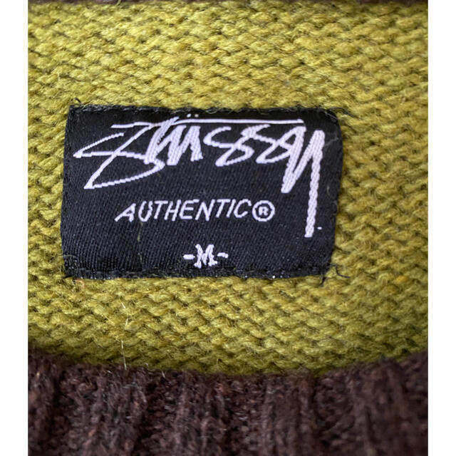 STUSSY(ステューシー)のstussy authentic ステューシー　ニット セーター　ボーダーニット メンズのトップス(ニット/セーター)の商品写真