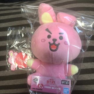 ボウダンショウネンダン(防弾少年団(BTS))のBT21☆一番くじStaywithyou☆COOKYぬいぐるみ＆チャームセット(アイドルグッズ)