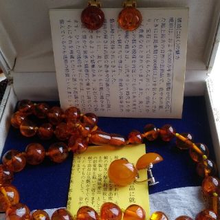 Beoluna 琥珀ネックレス イヤリング | capacitasalud.com