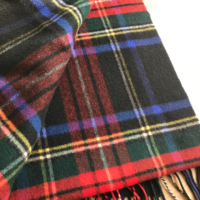 Johnstons ジョンストンズ カシミヤストール ブラックスチュワート Johnstons ジョンストンズ カシミヤストール ブラックスチュワート