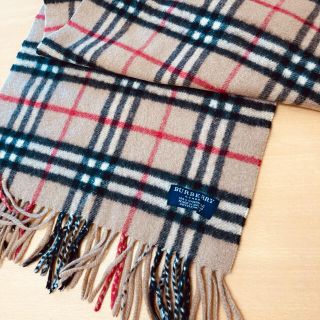 バーバリー(BURBERRY)の美品バーバリーBurberryのカシミア100%のマフラー ❣(マフラー/ショール)