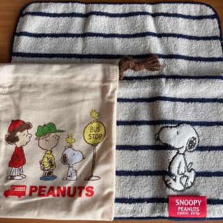 スヌーピー(SNOOPY)のSNOOPY ハンカチ&巾着(ハンカチ)