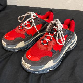 バレンシアガ(Balenciaga)の本物:Balenciaga Triple S トリプルS 赤(スニーカー)