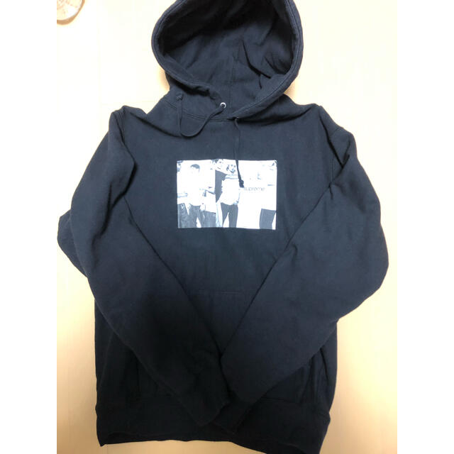 ブリヤンテス・レッド XL紺 Supreme Classic Ad Hooded Sweatshirt