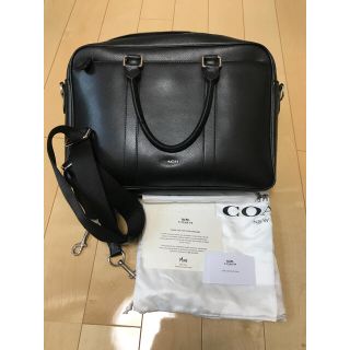 コーチ(COACH)の★超美品★格安★ コーチ　メンズ　ビジネスバック　ブリーフケース　黒　保存袋付(ビジネスバッグ)