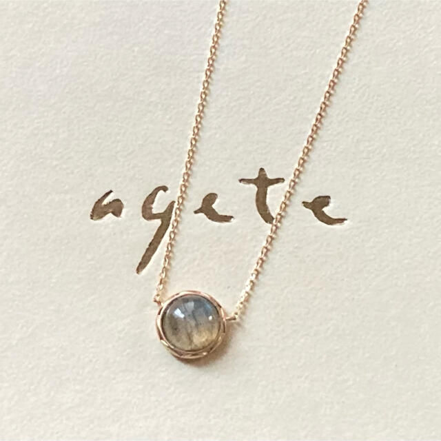 agete ラブラドライト K10 ネックレス アガット 天然石 専門ショップ