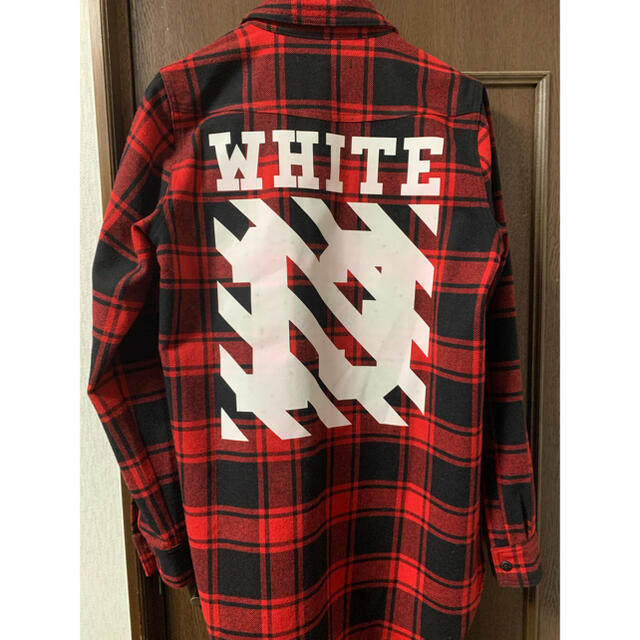 Off-White 14aw ナンバリングチェックシャツ-