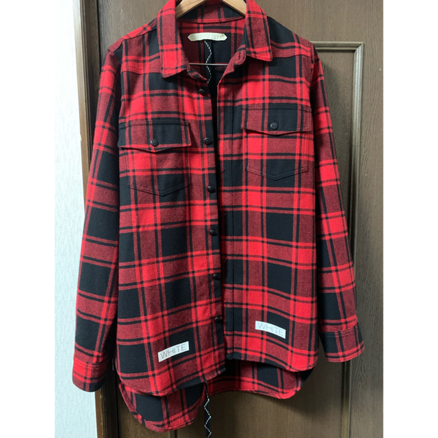すがオーバ OFF-WHITE - OFF WHITE 14AW ナンバリングチェックシャツ