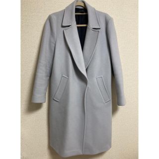 ザラ(ZARA)のask♪さま専用　美品！ZARA スカイブルーチェスターコート(チェスターコート)